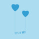 It's A Boy Blue Balloons Card