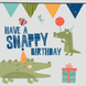 Crocodile Alligator Snappy Birthday Card