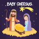 Baby Cheesus Christmas Card