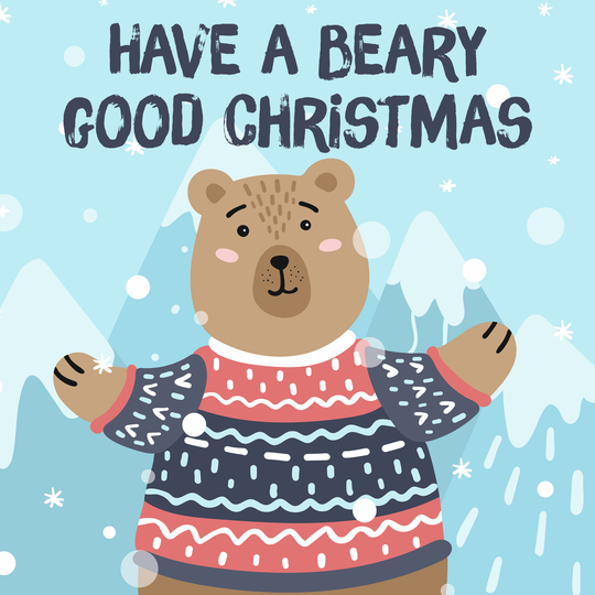 Beary Good Christmas Card
