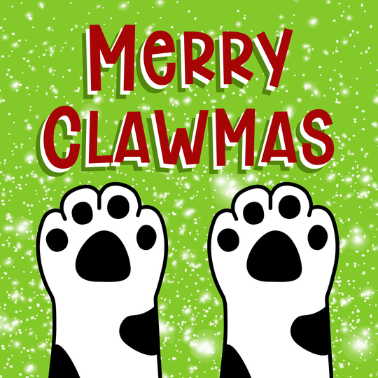 Merry Clawmas Christmas Card