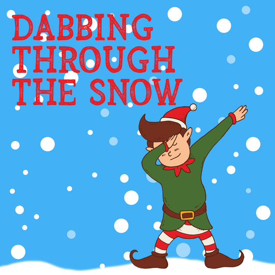Dabbing Through The Snow Card