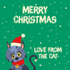Merry Christmas From The Cat Christmas Card