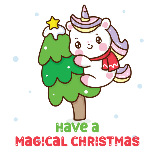 Have A Magical Christmas Unicorn Card