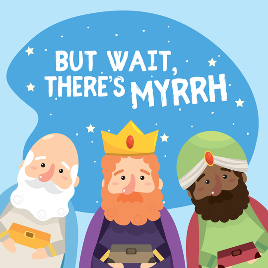 Three Wise Men But Wait, There's Myrrh Christmas Card
