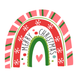 Rainbow Merry Christmas Card