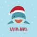 Santa Jaws Christmas Card