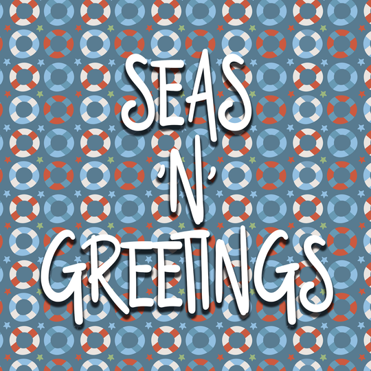 Seas 'N' Greetings Christmas Card