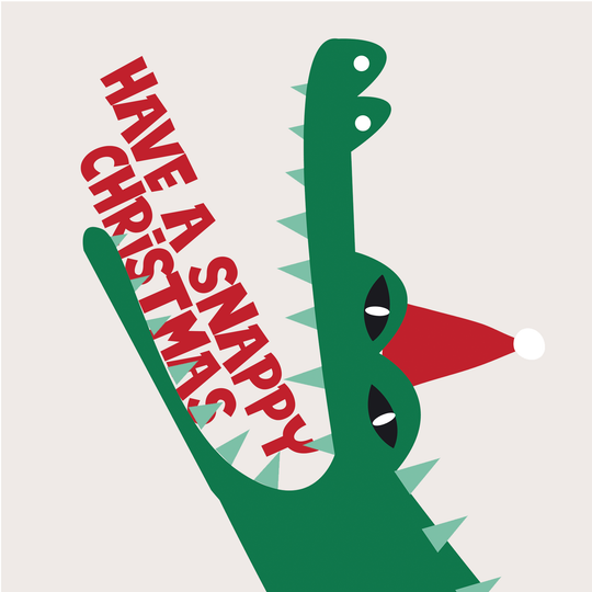 Snappy Christmas Crocodile Card