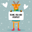 You are perfect Christmas greeting card - 1