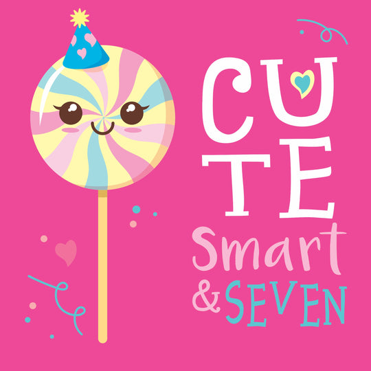 Cute Smart And Seven Happy Birthday