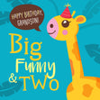 Cute Giraffe Happy 2nd Birthday Grandson Card Recipient_For Grandson Milestone_Age 2nd Birthday
