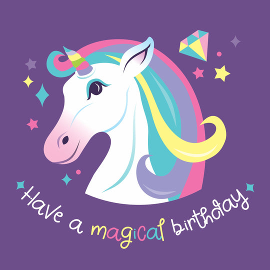 Have A Magical Birthday Beautiful Unicorn Card