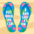 Special Shoes Beach Birthday Card