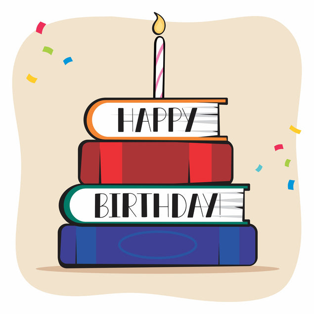 Book Cake Happy Birthday Card Theme_Book