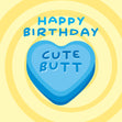 Happy Birthday Cute Butt Card Occasion_Birthday Recipient_For Boyfriend