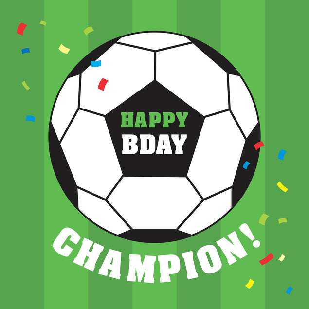 Happy Birthday Champion Football | Boomf