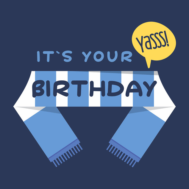 Happy Birthday Football Fan Scarf Boomf - Main Image