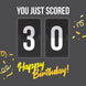 Happy 30th Birthday Football Score
