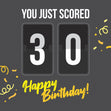 Happy 30th Birthday Football Score