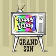 Happy Birthday Grandson Old TV No Signal