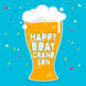 Happy Birthday Grandson Glass Of Beer