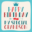 Happy Birthday My Special Grandson Vintage