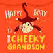 Happy Birthday To Our Cheeky Grandson Cute Monkey