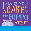 Funny Hippo Happy Birthday Card Seo_Hippo
