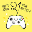 Gaming Happy 21st Birthday Nephew Card