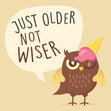 Just Older Not Wiser Happy Birthday