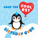 Penguin With Balloon Happy Birthday Card