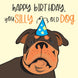 Happy Birthday You Silly Old Dog Card