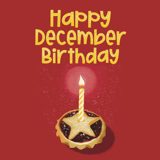 Happy December Birthday Card