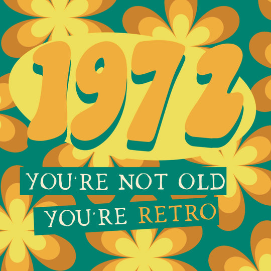 Flowers 1972 Birthday Card