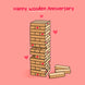 Jenga 5th Anniversary Card