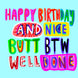 Nice Butt BTW Well Done Birthday Card