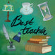 Best Teacher Books Card