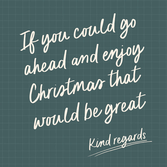 Go Ahead Christmas Card