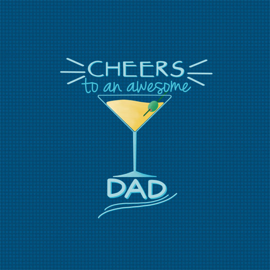 Cheers To An Awesome Dad Card