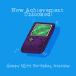 Happy 18th Birthday Nephew Vintage Game Boy Card Milestone Age_18th Birthday Recipient_For Nephew