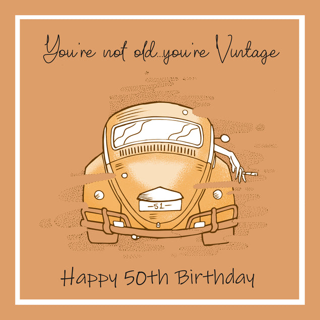 Happy 50th Birthday You Are Vintage Milestone Age_50th Birthday Recipient_For Son