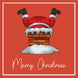 Merry Christmas Santa Stuck In A Chimney Card
