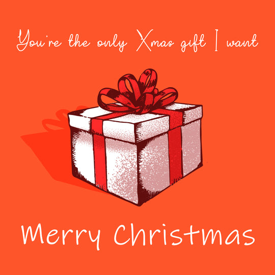 Merry Christmas You're The Only Xmas Gift I Want Card