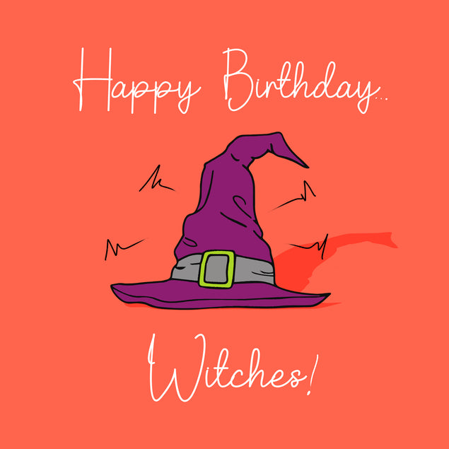 Happy Birthday, Witches! Witch Hat Card Occasion_Birthday Seo_Witch