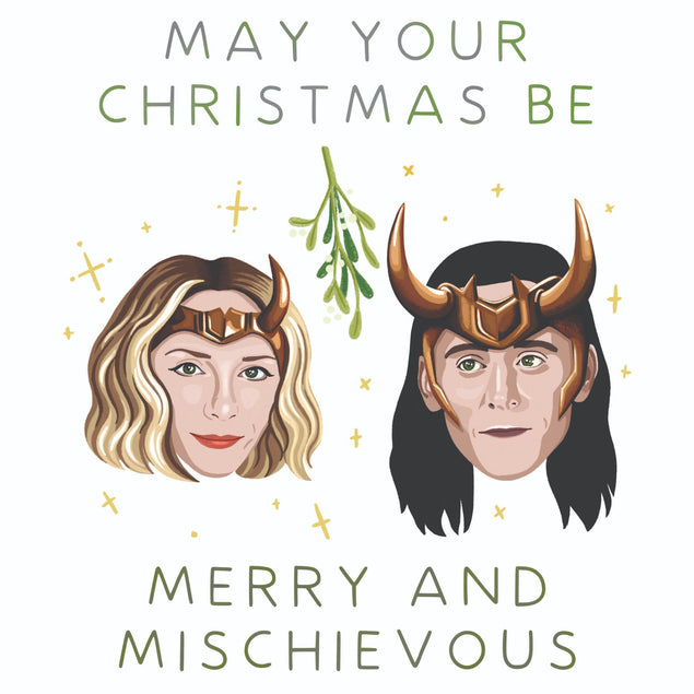 Loki and Sylvie Christmas Card - 1