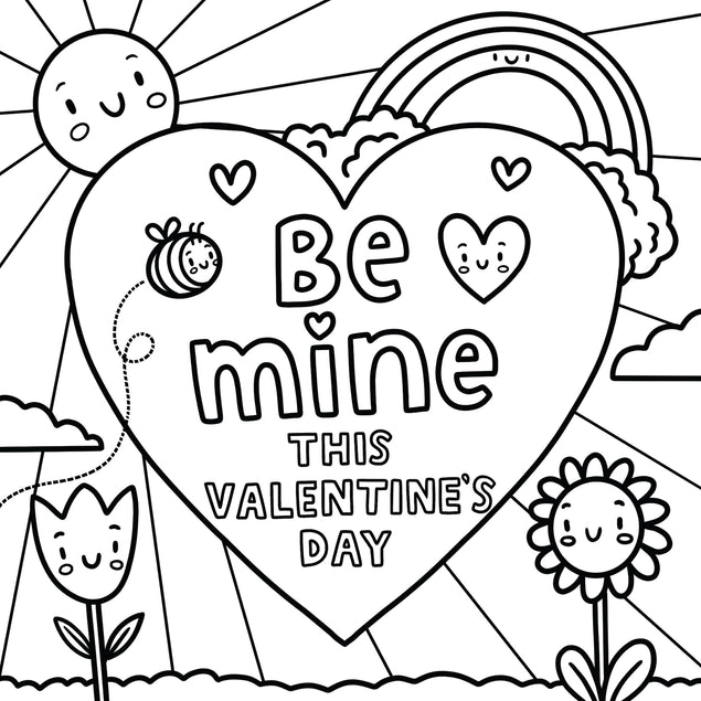 Be Mine Bih Heart Valentine's Day Card Season_Valentine's Day Recipient_For Kids