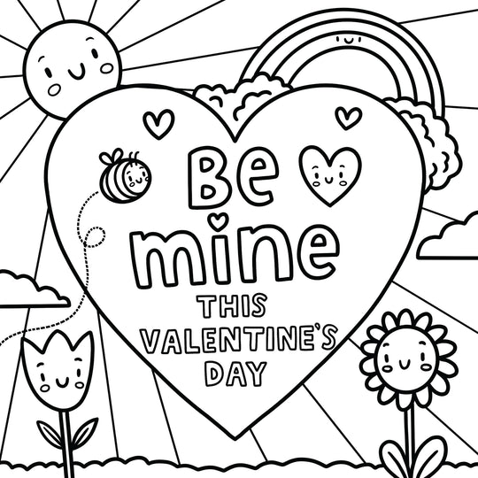 Be Mine Big Heart Valentine's Day Card