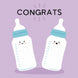 Congrats New Baby Cute Bottles Card