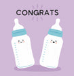 Congrats New Baby Cute Bottles - 1